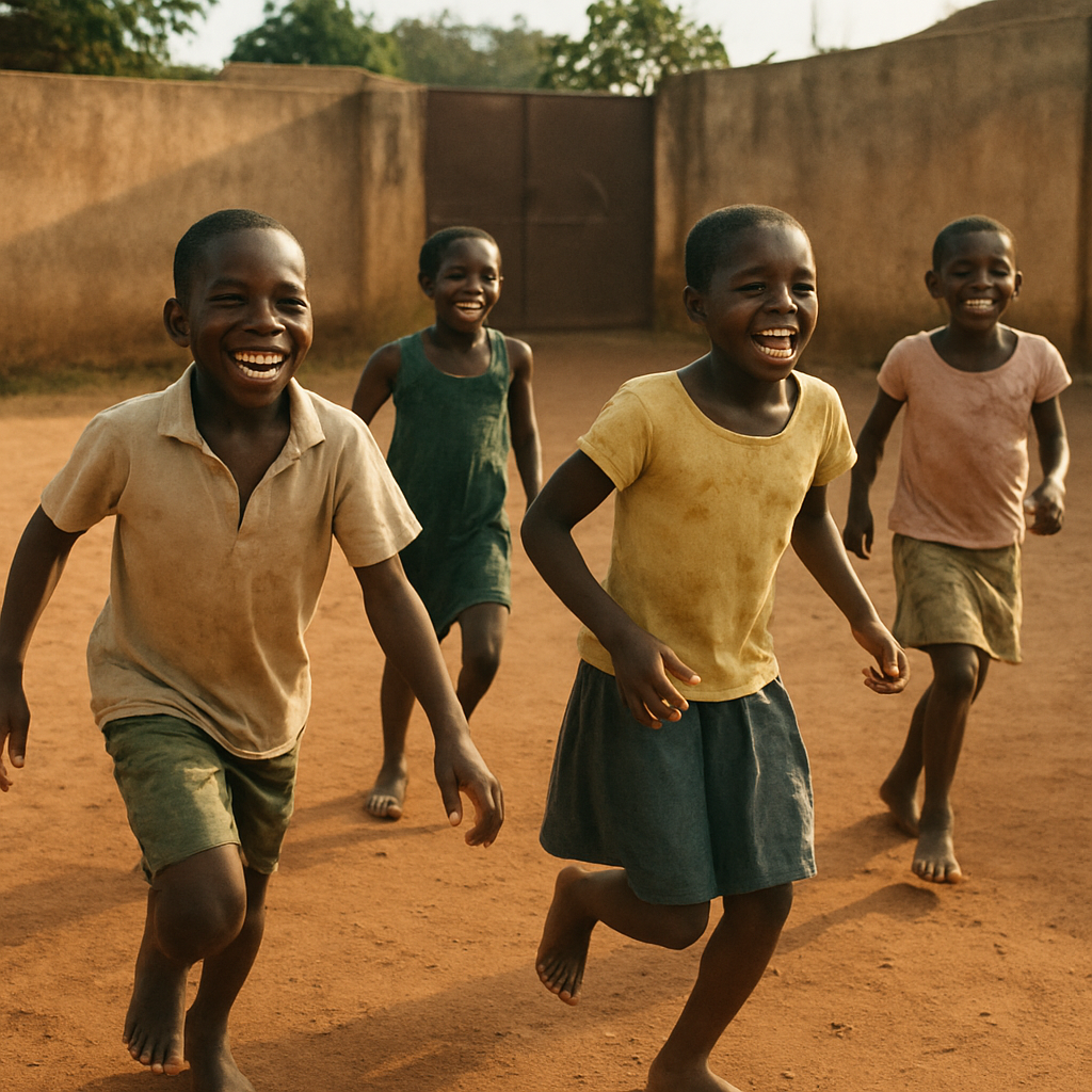 Representative image of happy children, not real children in our care